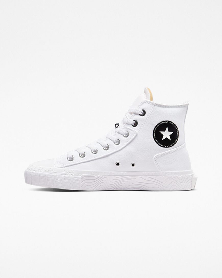 Tenisky Vysoke Converse Chuck Taylor Alt Star Platene Panske Biele Čierne Biele | SK PHKBG0